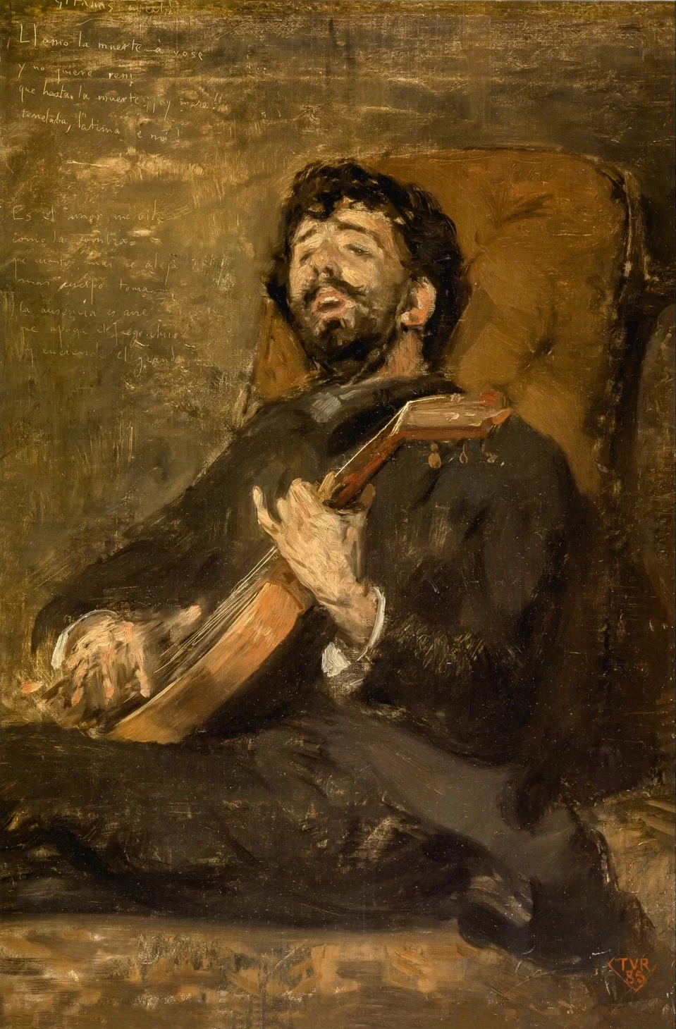 Darío de Regoyos suona la chitarra - Museo del Prado, Madrid